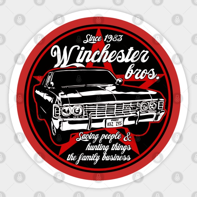 Winchester bros. Sticker by carloj1956